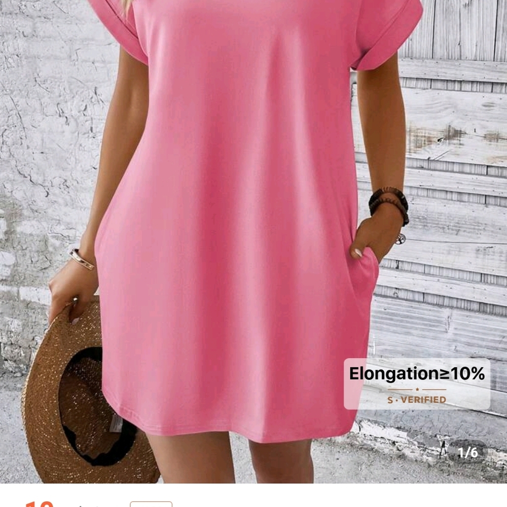 Elegant Pink Women's Dress